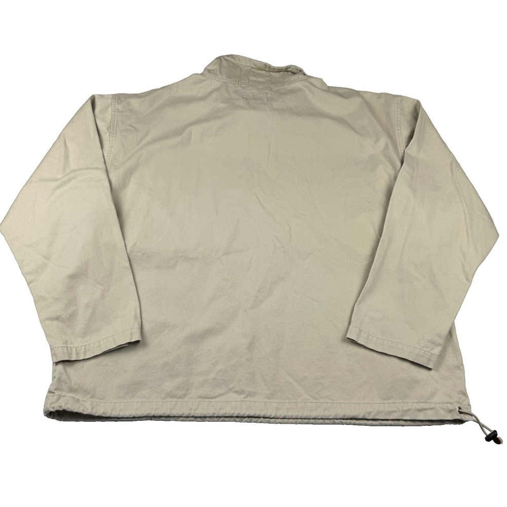 Benetton USA Canvas Pullover Shirt Men's XL Long Sleeve Funnel Neck Gorp Street - Picture 3 of 8